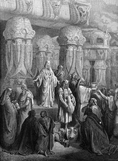 Cyrus Restores the Vessels to the Temple by Gustave Dore